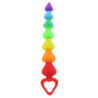 Rainbow Heart Anal Beads | Multicoloured | from Toy Joy -  - [price]