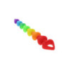 Rainbow Heart Anal Beads | Multicoloured | from Toy Joy -  - [price]