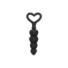 Silicone Anal Love Beads | Black | from Ouch -  - [price]