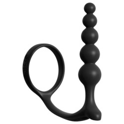 Ass-gasm Cockring with Anal Beads | Black| from Anal Fantasy Collection -  - [price]