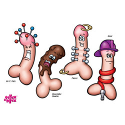 Stick A Dick on the Geek/Hunk/Stud Party Game -  - [price]