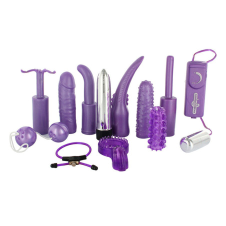Dirty Dozen 12 pc Beginners Sex Toy Kit | Pink or Purple -  - [price]