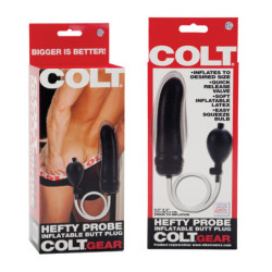 Hefty Probe Inflatable Anal Dildo | Black or Red | from COLT -  - [price]