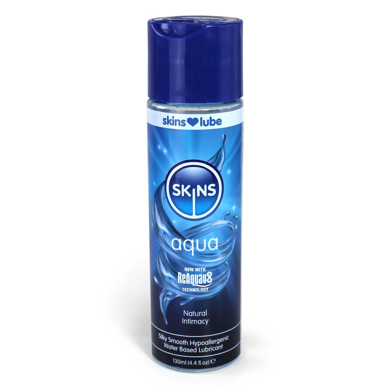 Skins Aqua Water Based Lubricant | 4.4fl.oz/130mls or 8.5fl.oz/250mls -  - [price]
