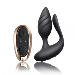 Cocktail Remote Control Couple's Vibe | Black or Purple | from Rocks Off -  - [price]