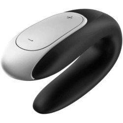 App Enabled Double Joy Partner Vibrator | Black, Lilac or White | from Satisfyer -  - [price]
