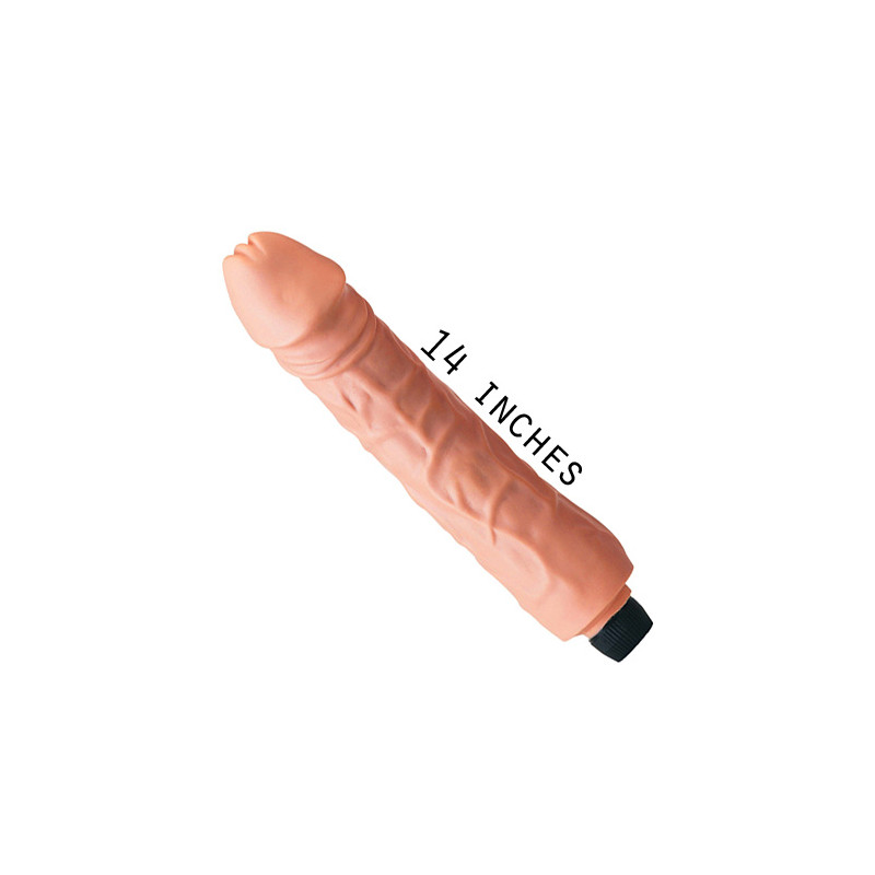 King Kong 14 Inch Flesh Pink Realistic Vibrator -  - [price]