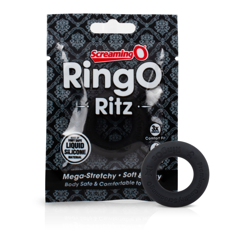 RingO Ritz Love Ring | Reg or XL | Black, Blue or Red | from Screaming O -  - [price]