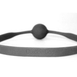 Quickie Ball Gag | Medium or Large Ball | Black or Red -  - [price]