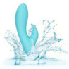 'Eden' Waterproof Silicone Rabbit Vibrator | Blue | from CalExotics -  - [price]