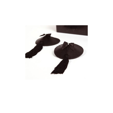 Leather Burlesque Tassled Pasties | Black | from Bijoux Indiscrets -  - [price]