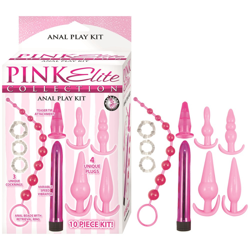 'Pink Elite' | Beginners Anal Play Kit | Pink | from Nasswalk Toys -  - [price]