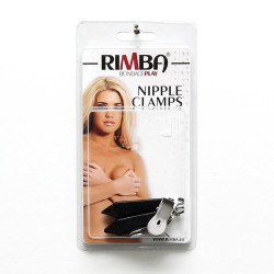 Long Nipple Clamps With Weights | Black | 50g to 250g | from Rimba -  - [price]