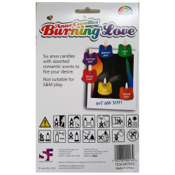 Burning Love | Anus Shaped Novelty Candles | 6 Scents