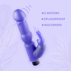 Water Bunny Waterproof Rabbit Clit Stim Vibrator | Purple | from Me You Us