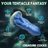 Cocktopus | Octopus Silicone Dildo | Blue | from Creature Cocks