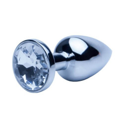 Jewelled Butt Plug | Silver | Small or Large | from Precious Metals