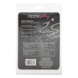 Nipple Jewellery | Non Piercing | Play Chain | Onyx or Crystal