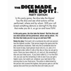 The Dice Made Me Do It | Party Edition | Adult Party Game | For 2+ players