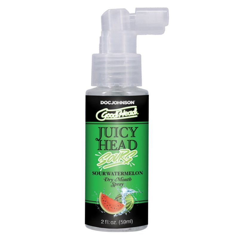 Good Head Juicy Head Dry Throat Spray | Sour | Apple, Cherry, Peach, Raspberry or Watermelon Flavours | 2fl.oz/59mls