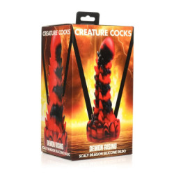 Demon Rising | Scaly Dragon Silicone Dildo | 8" | from Creature Cocks