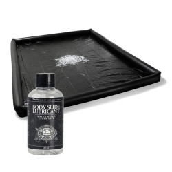 Body Slide Play Mat | Black | Includes 80ml Lubricant | from Touche