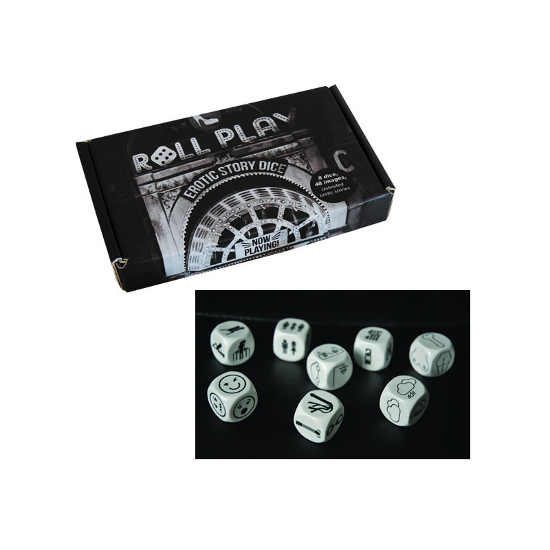 Roll Play Dice Game | 8 Dice, 48 Erotic Story Images | Couples Adult Fun -  - [price]