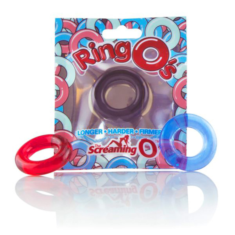 RingO's Cock Ring | Blue/Black/Red | from Screaming O -  - [price]